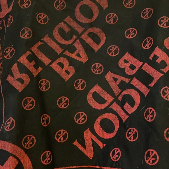 Rare Bad Religion black and red bandana old school punk skater - Picture 7 of 7